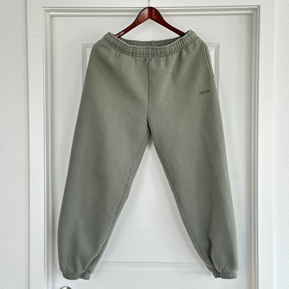 Aritzia TNA Green Sweatpants